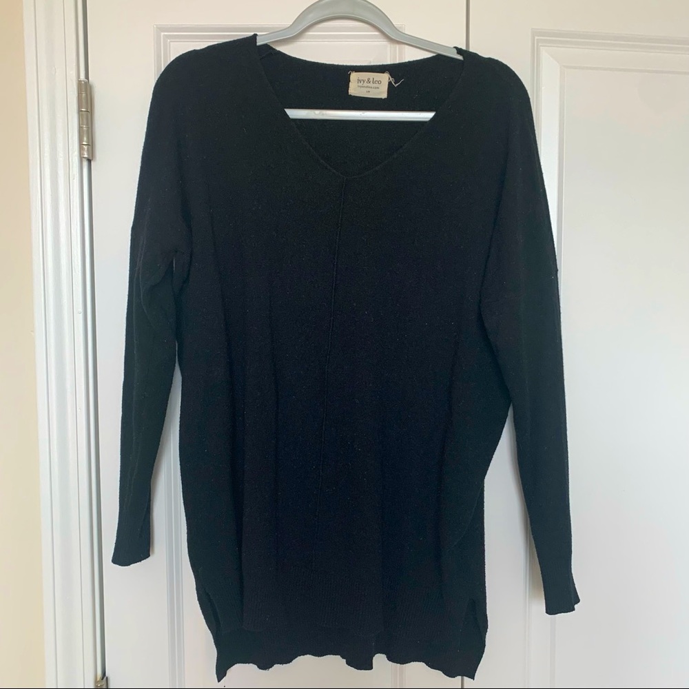 Ivy and Leo Black Sweater